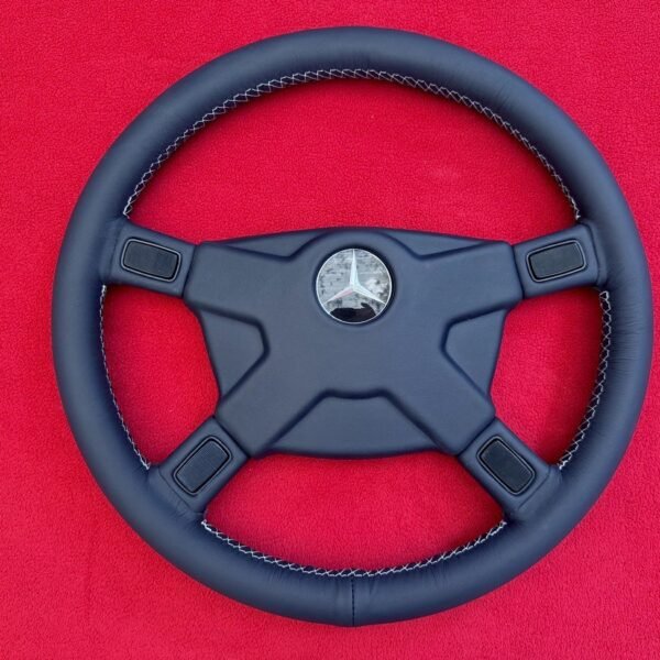 ATIWE Premerger AMG Steering Wheel – Blue Leather - AMG CAR PARTS SHOP