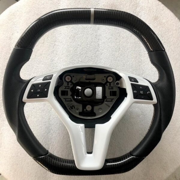 Carbon Steering Wheel for Mercedes W204 / C204 / S204 — Designo Style - AMG CAR PARTS SHOP
