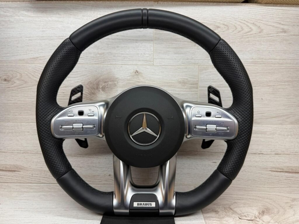 Mercedes AMG Brabus Alcantara Steering Wheel - AMG CAR PARTS SHOP