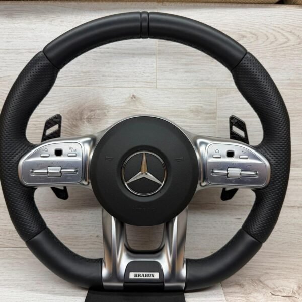 Mercedes AMG Brabus Alcantara Steering Wheel - AMG CAR PARTS SHOP