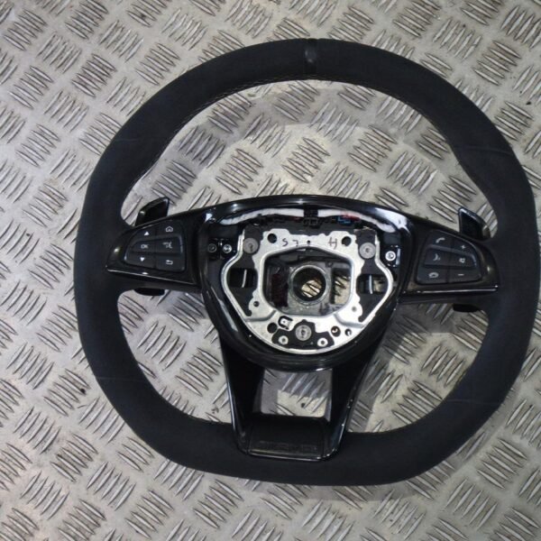 Mercedes AMG GT Alcantara Steering Wheel - AMG CAR PARTS SHOP