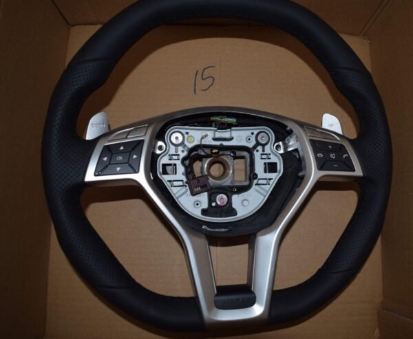 Mercedes-AMG Leather Steering Wheel - AMG CAR PARTS SHOP