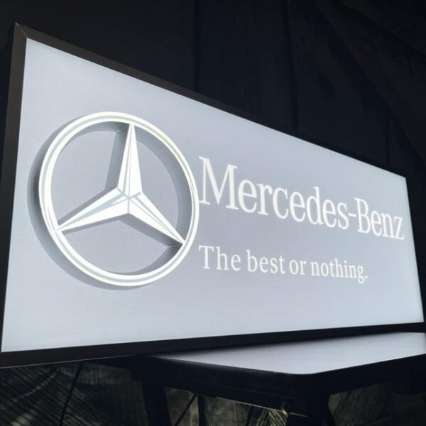 Mercedes-Benz Promotional Illuminated Sign - AMG CAR PARTS SHOP