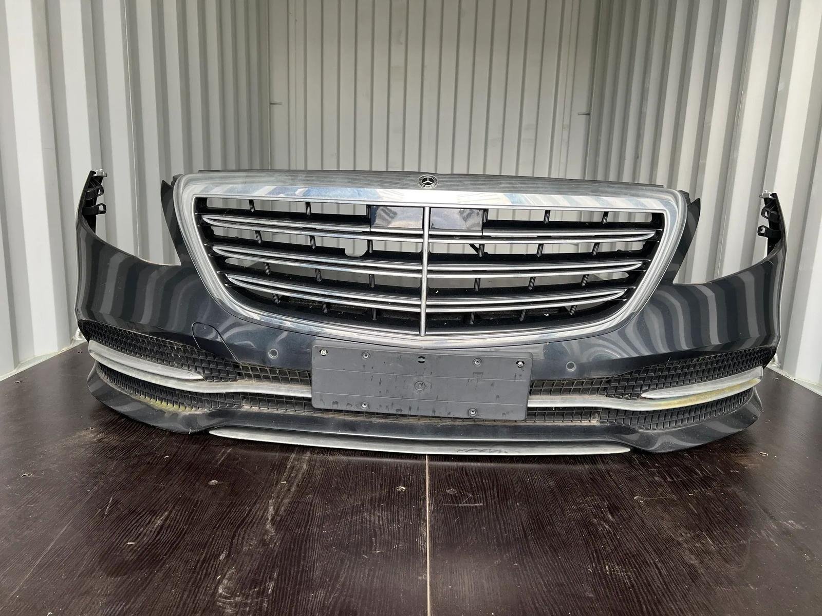 Mercedes-Benz S-Class W222 Front Bumper – Magnetite Black Metallic 9183 - AMG CAR PARTS SHOP Mercedes-Benz S-Class W222 Front Bumper – Magnetite Black Metallic 9183 - AMG CAR PARTS SHOP