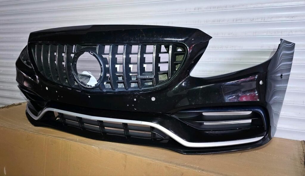 Mercedes C63 AMG Front Bumper Facelift – Panamericana Grille – W205 / S205 – OEM - AMG CAR PARTS SHOP