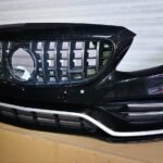 Mercedes C63 AMG Front Bumper Facelift – Panamericana Grille – W205 / S205 – OEM - AMG CAR PARTS SHOP