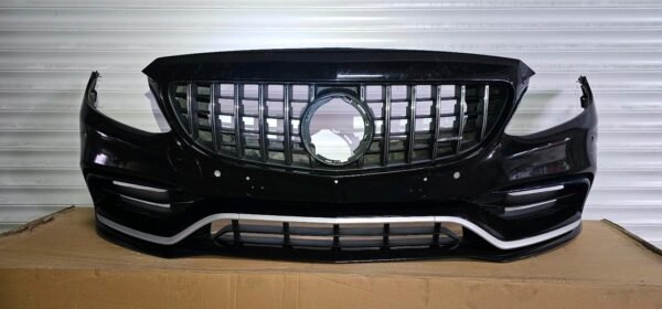 Mercedes C63 AMG Front Bumper Facelift – Panamericana Grille – W205 / S205 – OEM - AMG CAR PARTS SHOP