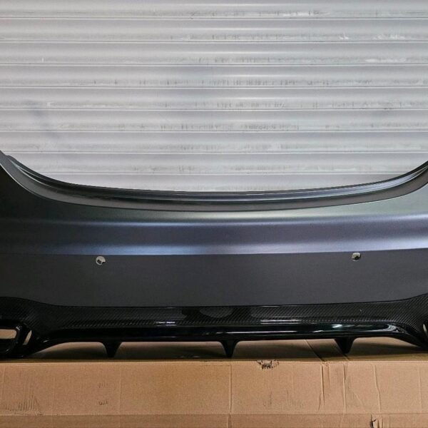 Mercedes E63 AMG Rear Bumper – W213 Sedan – Carbon Diffuser & Exhaust Trims – OEM - AMG CAR PARTS SHOP