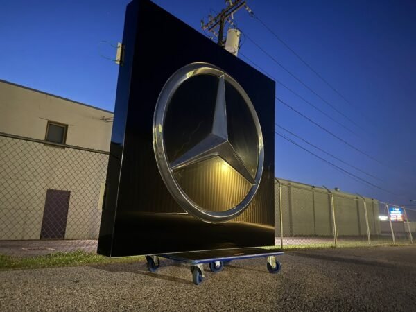 Original Mercedes-Benz Illuminated Dealer Logo Sign - AMG CAR PARTS SHOP